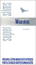 Winston Super Slims Silver 100's Cigarettes