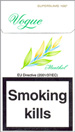 Vogue Super Slims Menthol 100s