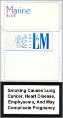 L&M MIXX BLue Marin Super Slims Cigarettes
